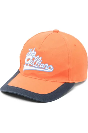 John Galliano 2000s logo-print cotton cap