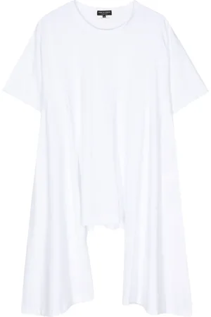 Comme des Garçons Draped-detail cotton T-shirt