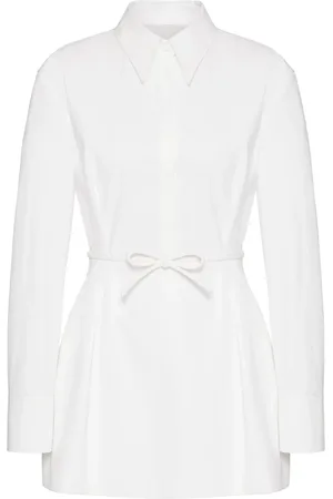 VALENTINO GARAVANI Belted cotton-poplin shirt dress