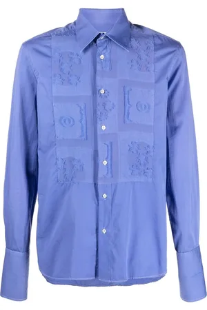 Gianfranco Ferré 2000s embroidered patches shirt