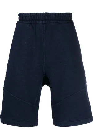 Fendi Embossed-monogram denim shorts