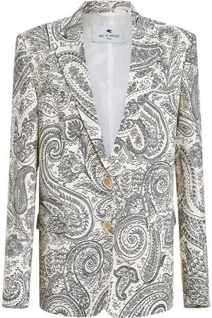 Etro Paisley-print single-breasted blazer