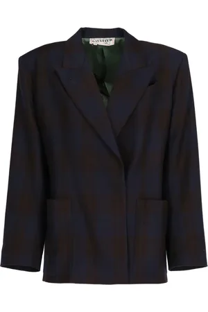 Jean Paul Gaultier 1980 checked wool blazer