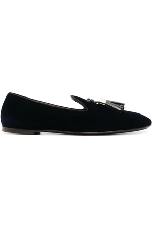 Giuseppe Zanotti Tassel-detailed velvet loafers