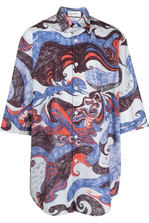 LEMAIRE Angkasapura graphic-print shirt