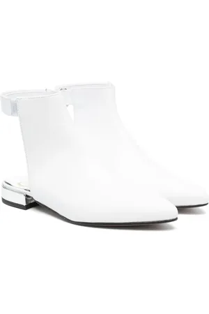 GALLUCCI Open-back leather boots