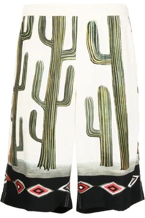 Endless Joy Graphic-print rayon shorts