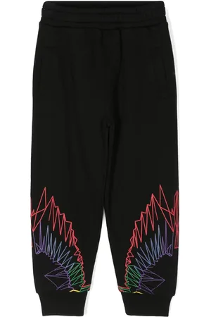 MARCELO BURLON Wings-print elasticated-waist track pants