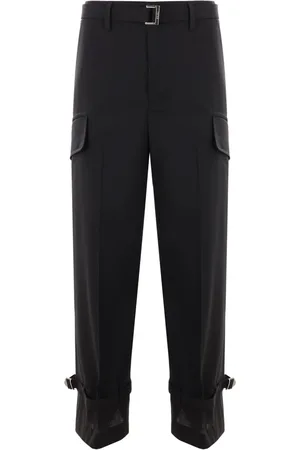 SACAI Wide-leg cargo trousers
