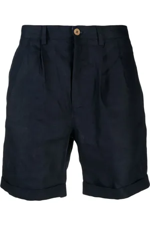 PENINSULA SWIMWEAR Straight-leg linen bermuda shorts