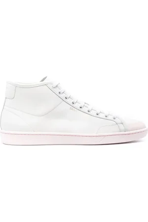 Saint Laurent Logo-stamp high top sneakers