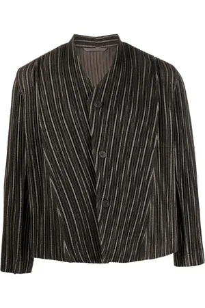 Issey Miyake Single-breasted pleated blazer