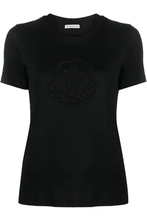 Moncler Crystal-embellished logo cotton T-shirt