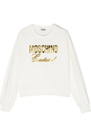 Moschino TEEN debossed-logo long-sleeve T-shirt