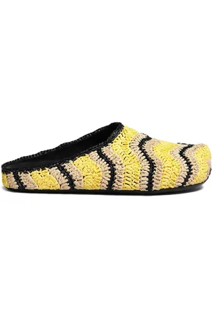 Marni Fussbett Sabot raffia slippers