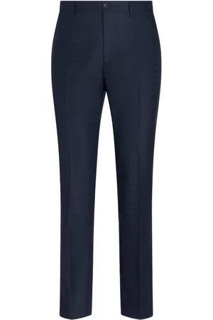 Etro Jacquard straight-leg wool trousers