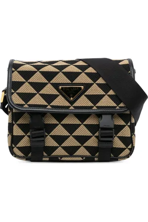 Prada 2013-2024 Symbole Double Buckle Messenger crossbody bag