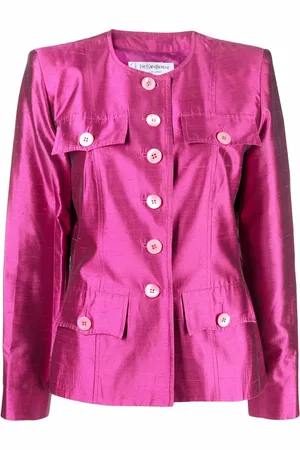 Saint Laurent 2000s single-breasted silk jacket
