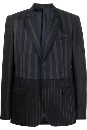 WALTER VAN BEIRENDONCK Pinstripe-panel blazer