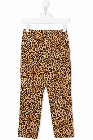 CAROLINE BOSMANS Animal-print straight-leg trousers