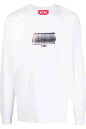 032c Long-sleeve organic-cotton T-shirt