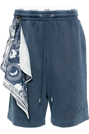 Musium Div. Scarf-detail cotton track shorts