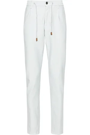 ELEVENTY Drawstring-waist tapered trousers