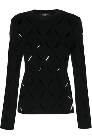 VERSACE Cut-out knitted jumper