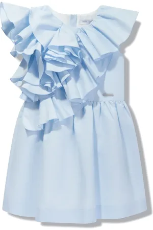 JESSIE AND JAMES Asymmetric ruffled sleeveless dress