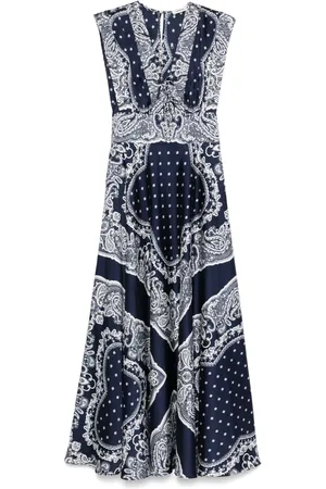 Sandro Paisley-print maxi dress