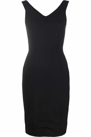 John Galliano 1990s sleeveless fitted dress