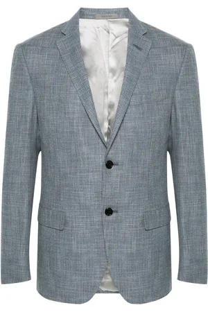 corneliani Checked single-breasted blazer