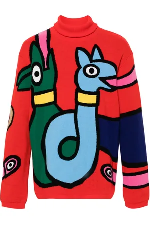 WALTER VAN BEIRENDONCK Viper wool jumper