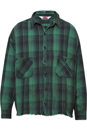 SAINT MXXXXXX Checked cotton shirt