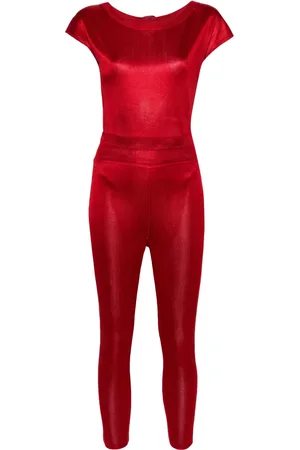 Alaïa Metallic-effect knitted suit