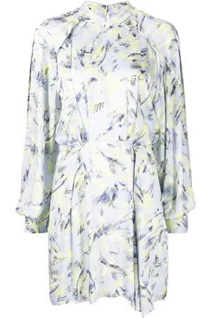IRO Kardes feather-print mini dress