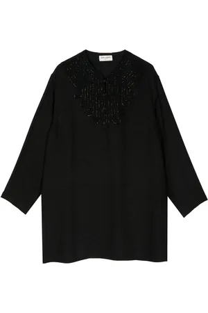 Saint Laurent Long-seeved beaded dress