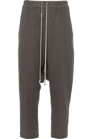 Rick Owens Drop-crotch cropped trousers