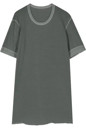 11 BY BORIS BIDJAN SABERI Raw-cut hem cotton T-shirt