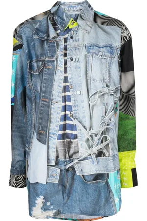 JNBY Graphic-print panelled shirt