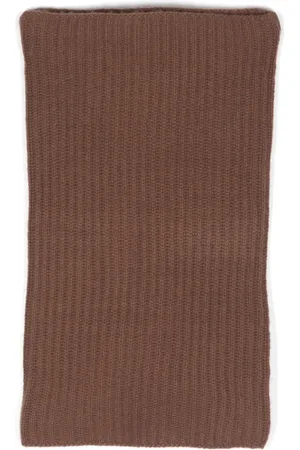 LISKA Ribbed-knit cashmere scarf