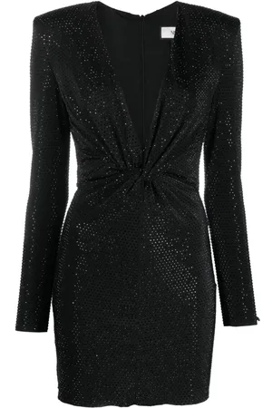 NISSA Crystal-embellished mini dress