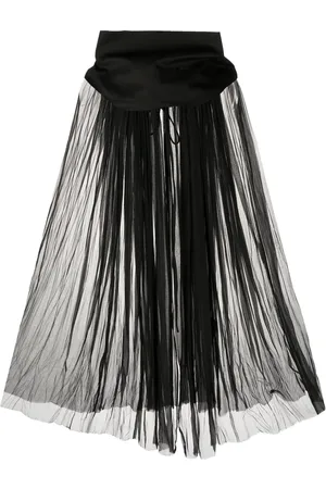 Rick Owens Funnel-neck sheer cape