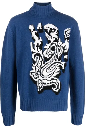 Etro Paisley-knit roll-neck jumper
