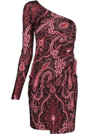 Etro Paisley-print one-shoulder dress