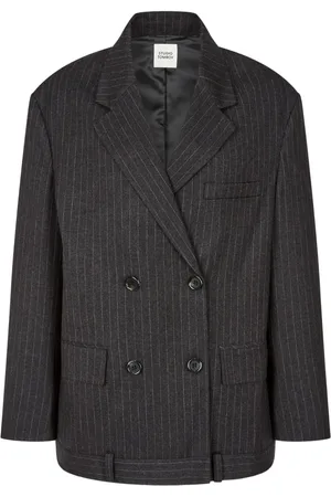 Studio Tomboy Pinstriped double-breasted blazer
