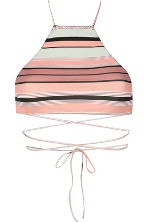 CLUBE BOSSA Chung striped bikini top