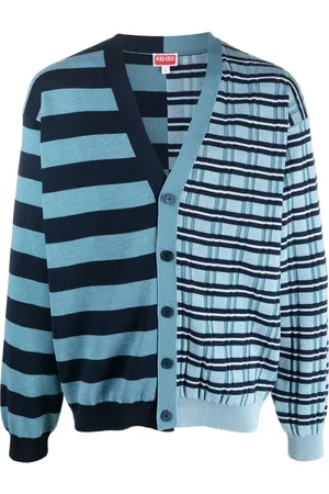 Kenzo Mixed-stripe pattern cardigan