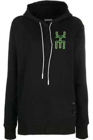 DRHOPE Logo-embroidered cotton hoodie