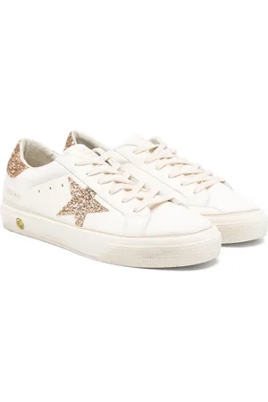 Golden Goose May glitter-detailing leather sneakers